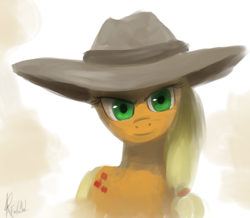 Size: 800x698 | Tagged: safe, artist:raikoh, applejack, earth pony, pony, solo