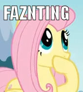 Size: 170x189 | Tagged: safe, fluttershy, pegasus, pony, fascinating, female, image macro, mare, reaction image