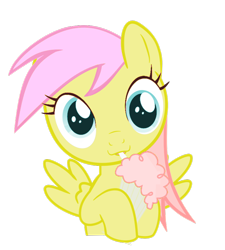 Size: 720x800 | Tagged: safe, fluttershy, cute, filly, milkshake, milkshake ponies, recolor