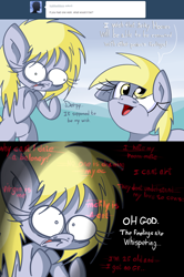 Size: 994x1498 | Tagged: safe, artist:extradan, derpy hooves, oc, oc:jerky hooves, pegasus, pony, female, mare