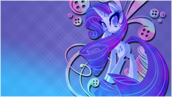 Size: 1920x1080 | Tagged: safe, artist:overmare, rarity, pony, unicorn, female, horn, mare, wallpaper, white coat