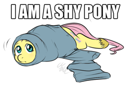 Size: 560x371 | Tagged: source needed, useless source url, safe, artist:cartoonlion, fluttershy, oc, oc:futashy, pegasus, pony, clothes, cute, frown, futa, futashy, image macro, intersex, looking at you, looking up, pants, prone, shy, unshorn fetlocks