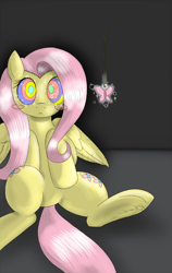 Size: 750x1187 | Tagged: artist needed, source needed, safe, fluttershy, butterfly, pegasus, pony, hooves, hypnosis