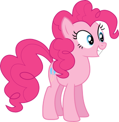 Size: 6908x7081 | Tagged: safe, artist:snipernero, pinkie pie, earth pony, pony, absurd resolution, simple background, transparent background, vector