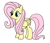 Size: 2245x1945 | Tagged: safe, artist:nyax, fluttershy, pegasus, pony, female, mare, pink mane, yellow coat