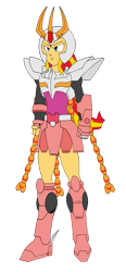 Size: 439x950 | Tagged: safe, artist:combatkaiser, sunset shimmer, equestria girls, rainbow rocks, armor, clothes swap, crossover, humanized, phoenix ikki, saint seiya, simple background, sunset phoenix, transparent background