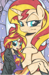 Size: 1205x1862 | Tagged: safe, artist:ponygoddess, sunset shimmer, pony, equestria girls, clothes, cute, shimmerbetes, skirt, watermark