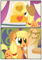 Size: 1741x2500 | Tagged: safe, artist:pyruvate, applejack, earth pony, pony, comic:the usual, comic, female, mare