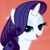 Size: 346x346 | Tagged: safe, rarity, pony, unicorn, bedroom eyes, female, horn, mare, reaction image, white coat