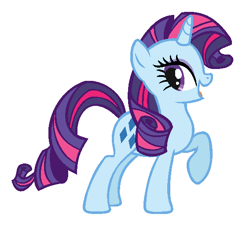 Size: 568x528 | Tagged: safe, artist:daisys-base-recolors, color edit, rarity, sparkler (g1), pony, unicorn, recolor