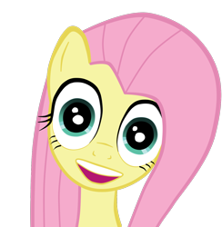 Size: 1414x1450 | Tagged: safe, artist:ezescratch, fluttershy, pegasus, pony, girlfriend, insanity, overly attached girlfriend, thousand yard stare