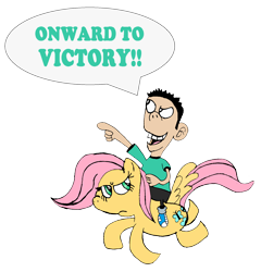 Size: 1761x1833 | Tagged: safe, artist:the-man-of-tomorrow, fluttershy, pegasus, pony, crossover, jimmy neutron, sheen estevez