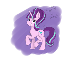 Size: 1600x1200 | Tagged: safe, artist:tamu569, starlight glimmer, pony, unicorn, female, horn, mare, simple background, solo, transparent background, two toned mane