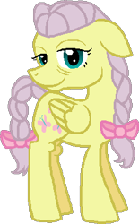 Size: 230x372 | Tagged: safe, artist:starryoak, fluttershy, pegasus, pony, braid, elderly, old, older, simple background, solo, transparent background