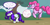 Size: 1200x600 | Tagged: safe, artist:jinyaranda, pinkie pie, rarity, earth pony, pony, unicorn, colored, messy mane