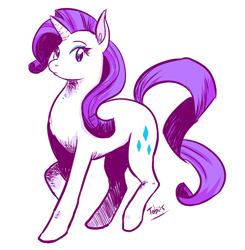 Size: 758x775 | Tagged: dead source, safe, artist:tiranit, rarity, pony, unicorn, simple background, solo, white background