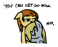 Size: 360x289 | Tagged: safe, artist:opspe, artist:zicygomar, carrot top, derpy hooves, golden harvest, pegasus, pony, comic, cropped, derpytop, female, hug, lesbian, mare, shipping, wet mane