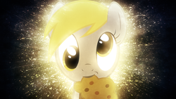 Size: 1920x1080 | Tagged: safe, artist:tzolkine, derpy hooves, pegasus, pony, female, mare, muffin, vector, wallpaper