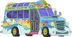 Size: 5000x2612 | Tagged: safe, artist:phucknuckl, derpibooru import, applejack, fluttershy, pinkie pie, rainbow dash, rarity, sunset shimmer, twilight sparkle, eqg summertime shorts, equestria girls, get the show on the road, absurd resolution, bus, cutie mark, inkscape, school bus, simple background, the rainbooms tour bus, tour bus, transparent background, vector