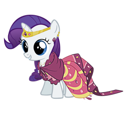 Size: 944x846 | Tagged: safe, artist:rarity6195, rarity, pony, unicorn, clothes, cute, dress, filly, gala dress, raribetes, rarity being rarity, solo, sweet dreams fuel, younger
