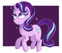 Size: 3978x3440 | Tagged: safe, artist:emera33, starlight glimmer, pony, unicorn, cute, female, glimmerbetes, mare, signature, smiling, solo