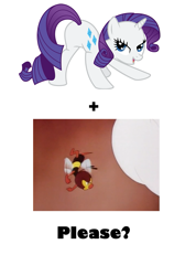 Size: 681x1011 | Tagged: safe, rarity, bee, pony, unicorn, female, horn, mare, white coat