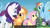 Size: 1440x810 | Tagged: safe, derpibooru import, screencap, applejack, fluttershy, rainbow dash, rarity, earth pony, pegasus, pony, unicorn, maud pie (episode), hub logo, meme, youtube caption