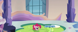 Size: 1500x618 | Tagged: safe, edit, edited screencap, screencap, hugh jelly, pinkie pie, earth pony, pony, games ponies play, crystal empire, jelly pony, mud, mud bath