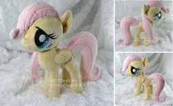 Size: 1300x800 | Tagged: safe, artist:hystree, fluttershy, pony, filly, irl, photo, plushie, solo