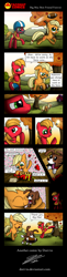 Size: 1227x5029 | Tagged: safe, artist:dori-to, applejack, big macintosh, winona, earth pony, pony, american football, colt, comic, cute, filly, heartwarming, male, puppy, stallion