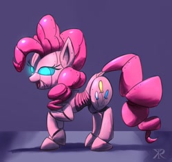 Size: 900x847 | Tagged: safe, artist:raikoh, pinkie pie, earth pony, pony, robot, female, mare, pink coat, pink mane, solo