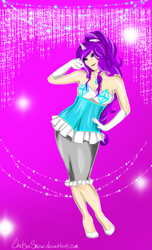 Size: 2555x4206 | Tagged: safe, artist:chelseasnow, rarity, horned humanization, humanized, solo