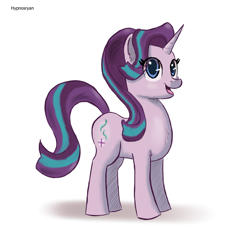 Size: 1700x1700 | Tagged: safe, artist:hypno, starlight glimmer, pony, unicorn, open mouth, solo