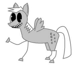 Size: 606x544 | Tagged: artist needed, safe, derpy hooves, pegasus, pony, female, mare, nightmare fuel, old timey, retro