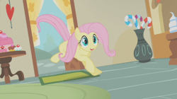 Size: 1324x744 | Tagged: safe, screencap, fluttershy, pegasus, pony, swarm of the century, female, mare, pink mane, yellow coat