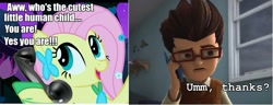 Size: 793x305 | Tagged: safe, fluttershy, human, exploitable meme, glasses, meme, phone meme, raf, transformers, transformers prime