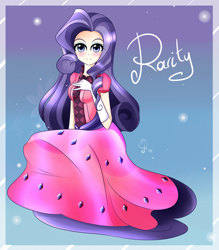 Size: 3500x4000 | Tagged: safe, artist:excelhensggott, rarity, clothes, female, humanized, solo