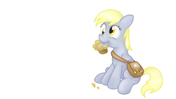 Size: 1366x768 | Tagged: safe, derpy hooves, pegasus, pony, female, mare, muffin