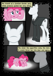 Size: 744x1052 | Tagged: safe, artist:mashuga31, pinkie pie, slendermane, earth pony, pony, fanfic:silent ponyville, comic, slenderpony