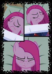 Size: 744x1052 | Tagged: safe, artist:mashuga31, pinkie pie, earth pony, pony, fanfic:silent ponyville, comic, pinkamena diane pie