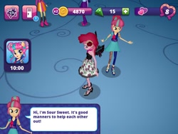 Size: 1024x768 | Tagged: safe, screencap, sour sweet, sunset shimmer, twilight sparkle, equestria girls, friendship games, equestria girls app