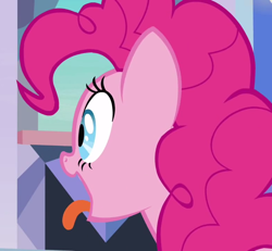 Size: 780x720 | Tagged: safe, screencap, pinkie pie, earth pony, pony, games ponies play, female, mare, pink coat, pink mane, tongue out