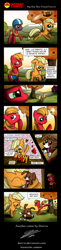 Size: 900x3689 | Tagged: safe, artist:dori-to, artist:innuendo88, applejack, big macintosh, earth pony, pony, male, spanish, stallion, translation