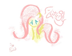 Size: 1100x852 | Tagged: safe, artist:jump-cut, fluttershy, pegasus, pony, female, mare, pink mane, solo, yellow coat