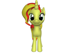 Size: 1200x900 | Tagged: safe, sunset shimmer, pony, unicorn, 3d, female, looking at you, mare, ponylumen