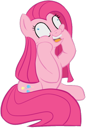 Size: 560x826 | Tagged: safe, artist:arcum89, pinkie pie, earth pony, pony, female, insanity, mare, pink coat, pink mane, pinkamena diane pie