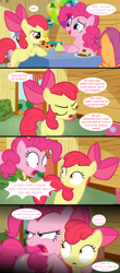 Size: 1280x2913 | Tagged: safe, artist:jan, apple bloom, pinkie pie, scootaloo, sweetie belle, earth pony, pony, ask the crusaders, cutie mark crusaders, telling lies, tumblr