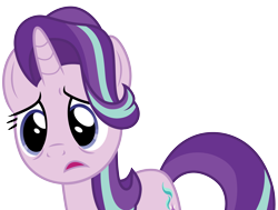 Size: 3961x3002 | Tagged: safe, artist:cloudyglow, artist:illumnious, starlight glimmer, pony, unicorn, .ai available, female, frown, mare, open mouth, simple background, solo, transparent background, upset, vector