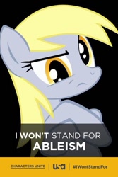 Size: 400x600 | Tagged: safe, derpy hooves, pegasus, pony, ableism, derpygate, explicit source, female, mare, mouthpiece