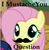 Size: 679x698 | Tagged: safe, fluttershy, pegasus, pony, female, image macro, mare, moustache, pun